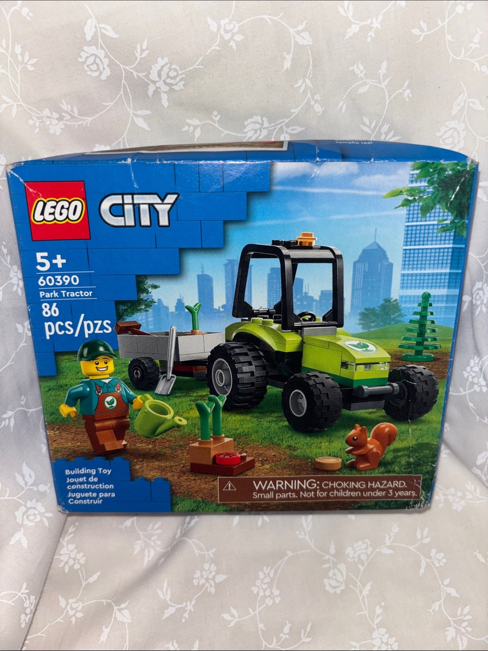 LEGO City Park Tractor Set in Green with Black Wheels